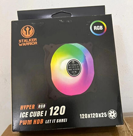 RGB Işıklı 120mm Kasa Fanı - Yüksek Performans, Sessiz Çalışma