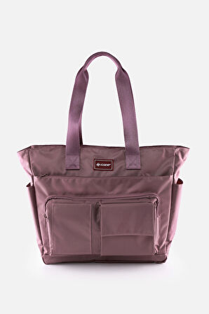 Günlük Su İtici Çanta - Laptop Bölmeli, Kapitone Detaylı, Çok Cepli, Biberon Gözlü, Valiz Aparatlı