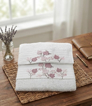 Ilgın Süzene Bambu Bürümcük Analı Kızlı Havlu Seti (1 Adet 30x50 cm ve 1 Adet 50x90 cm ) %70 Bambu %30 Pamuk