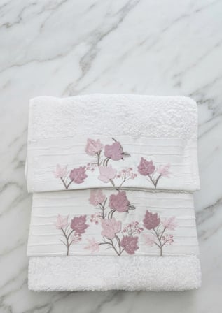 Ilgın Süzene Bambu Bürümcük Analı Kızlı Havlu Seti (1 Adet 30x50 cm ve 1 Adet 50x90 cm ) %70 Bambu %30 Pamuk