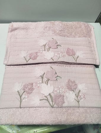 Ilgın Süzene Bambu Bürümcük Analı Kızlı Havlu Seti (1 Adet 30x50 cm ve 1 Adet 50x90 cm ) %70 Bambu %30 Pamuk