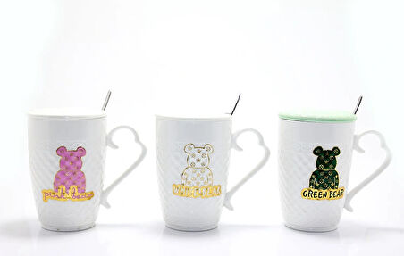 Ayıcık Tasarımlı Porselen Kupa Bardak