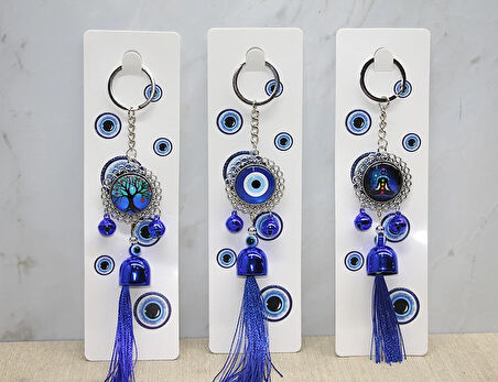 Metal Nazar Boncuğu Anahtarlık