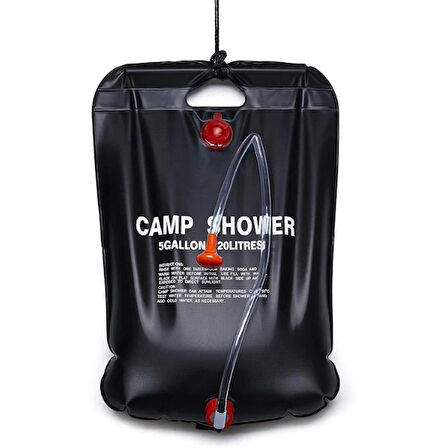 20 Litre Solar Isıtıcılı Kamp Duş Torbası