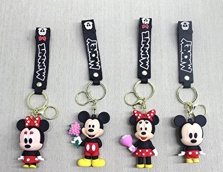 Mickey - Minnie Mouse Silikon Anahtarlık