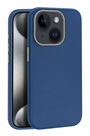 15 Kılıf Wonder Deri Kapak - Lacivert