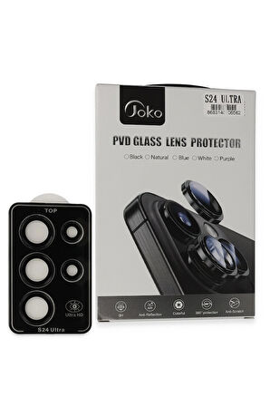 S24 Pvd Metal Kamera Lens - Siyah