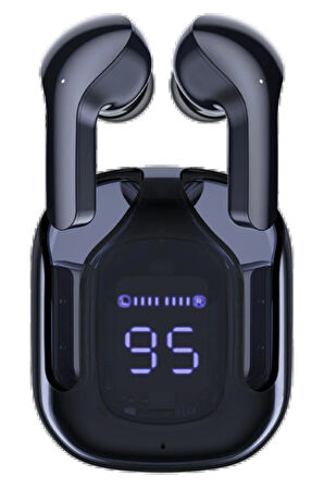 Gt13 Dijital Şarj Göstergeli Kablosuz Kulaklık - Siyah