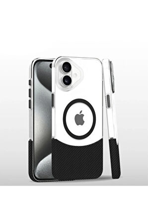 16 Carbon Puzzle Kapak - Siyah