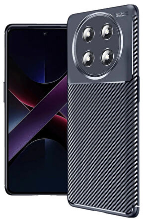 Magic 7 Lite Kılıf Auto Focus Karbon Kapak - Lacivert