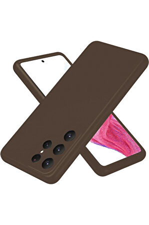 S25 Kılıf First Silikon - Kahverengi