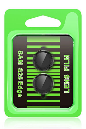 S25 Edge Raze Metal Kamera Lens - Siyah