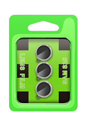 S25 Raze Metal Kamera Lens - Lacivert-Mavi