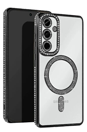 S25 Edge Joke Simli Magneticsafe Kılıf - Siyah