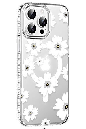 15 Floral Kapak - Beyaz