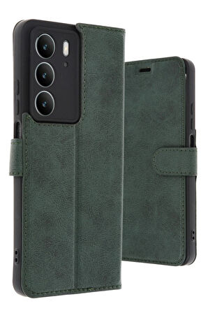 C75 4G S Kapaklı Kılıf - Koyu Yeşil