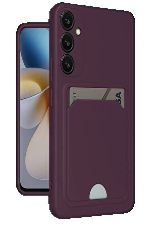 A26 Kılıf Kelvin Kartvizitli Silikon - Derin Mor