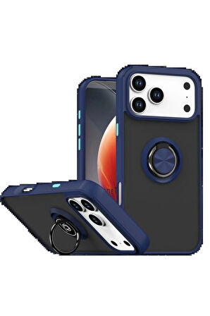 17 Montreal Yüzüklü Silikon Kapak - Lacivert