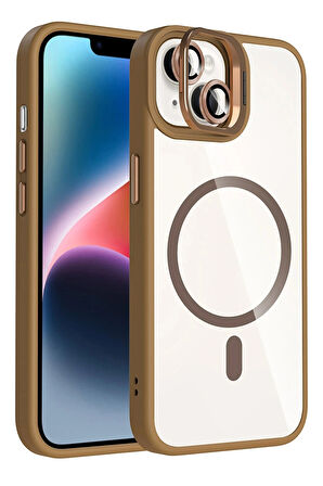 13 Remim Lensli Standlı Kapak - Kahverengi