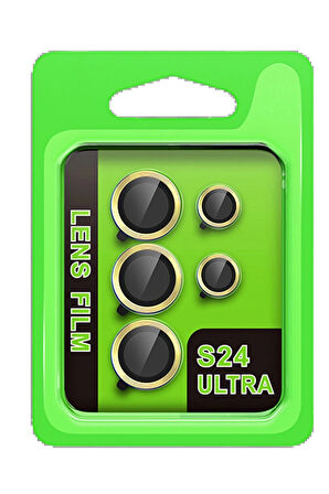 S24 Raze Metal Kamera Lens - Sarı