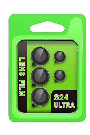 S24 Raze Metal Kamera Lens - Siyah