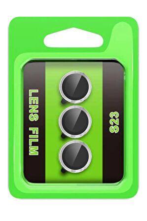 S23 Raze Metal Kamera Lens - Gümüş