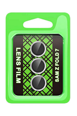 Z Fold 7 Raze Metal Kamera Lens - Gümüş