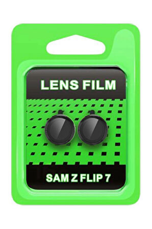 Z Flip 7 Raze Metal Kamera Lens - Siyah