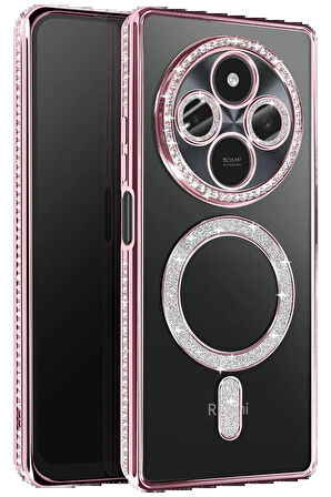 Redmi 14C Joke Simli Magneticsafe Kılıf - Pembe