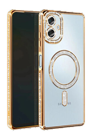 A06 Joke Simli Magneticsafe Kılıf - Gold