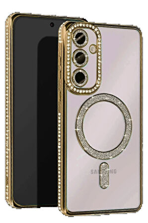 A16 5G Joke Simli Magneticsafe Kılıf - Gold