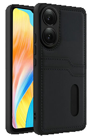 A38 Sara Kartvizitli Deri Kılıf - Siyah