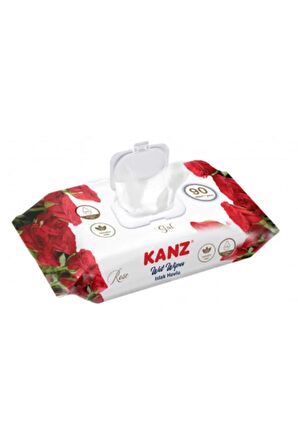 Kanz Islak Havlu Mendil Gül 90 Lı X 3 ADET