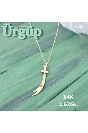 14AYAR 2.52Gram Altın Kılıç Kolye