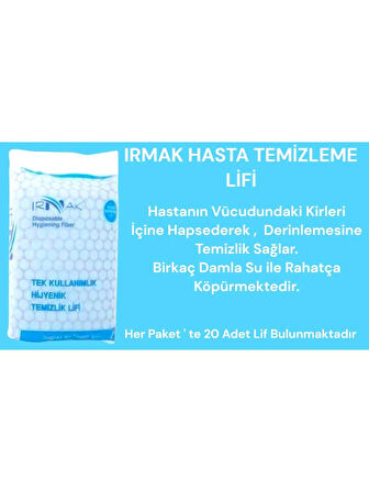 IRMAK Hasta Temizleme Lifi 20'li 10 Paket