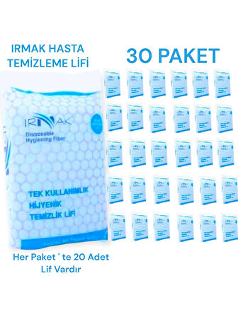 IRMAK Hasta Temizleme Lifi 20'li 30 Paket