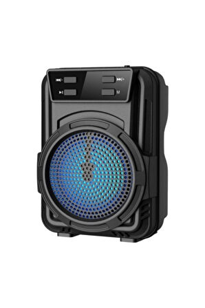Işıklı Kablosuz Hoparlör Bluetooth Speaker Ses Bombası Mini Led Işıklı Fmradyo/sdkart/usb