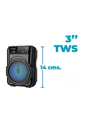 Işıklı Kablosuz Hoparlör Bluetooth Speaker Ses Bombası Mini Led Işıklı Fmradyo/sdkart/usb