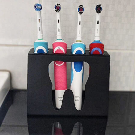 Işıl Metal Şarjlı Diş Fırçalık | Elektrikli Diş Fırçası Standı – Monte Edilebilir Metal Organizer