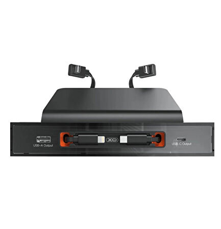 NB285 62W Tesla Model 3 / Y Uyumlu Konsol Lightning ve TYPE-C Kablolu USB-C ve USB-A Çıkışlı