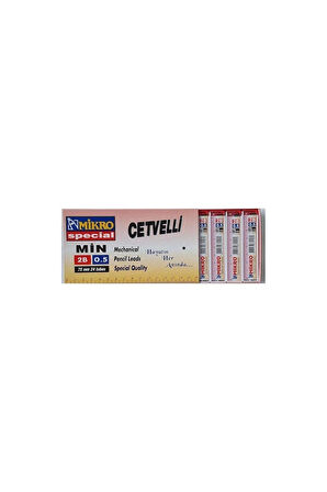 0.5 Cetvelli Min Uç 75 mm 2B (3 Adet)