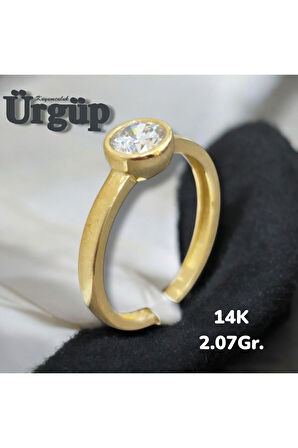 14AYAR 2.07Gram Altın Tektaş Yüzük