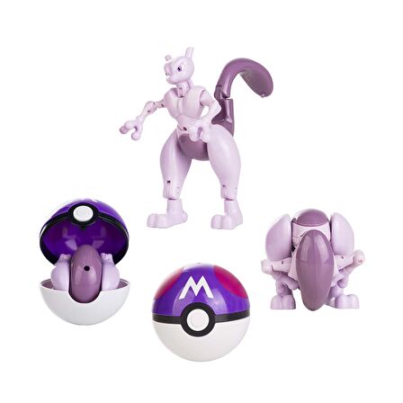 ThreeMB Toys Pokemon Orijinal Lisanslı Elf Topu Mewtwo