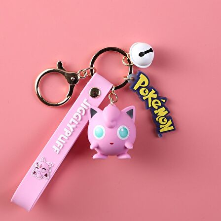 ThreeMB Toys Pokemon Orijinal Lisanslı Anahtarlık Jigglypuff