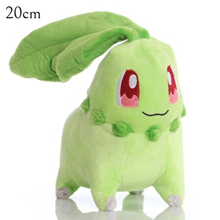 ThreeMB Toys Pokemon Yüksek Kalite Peluş Chikorita