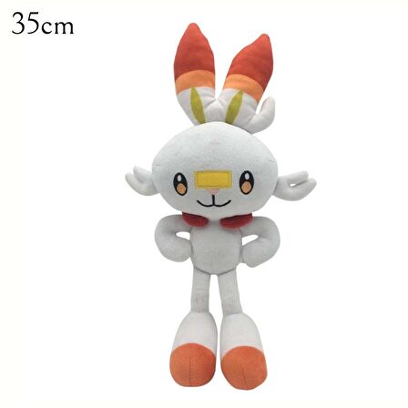 ThreeMB Toys Pokemon Yüksek Kalite Peluş Scorbunny