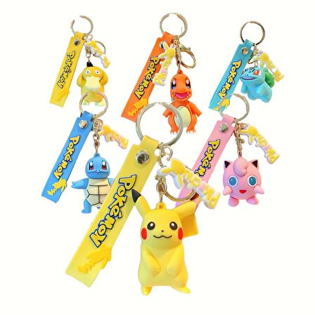 ThreeMB Toys Pokemon Yüksek Kalite Anahtarlık Pikachu