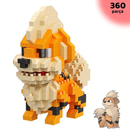 ThreeMB Toys Pokemon 2. Kısım Blok Puzzle Growlithe