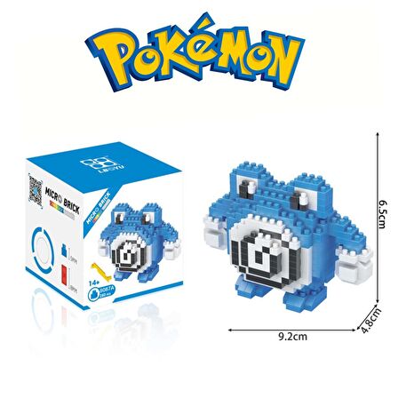 ThreeMB Toys Pokemon 3. Kısım Blok Puzzle Poliwrath