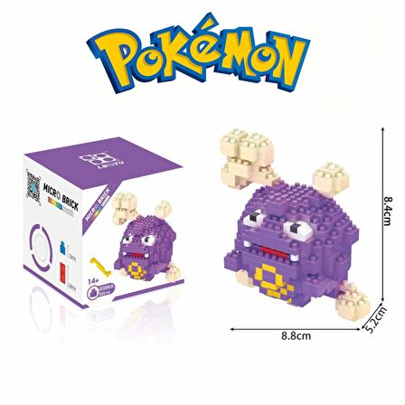 ThreeMB Toys Pokemon 3. Kısım Blok Puzzle Koffing